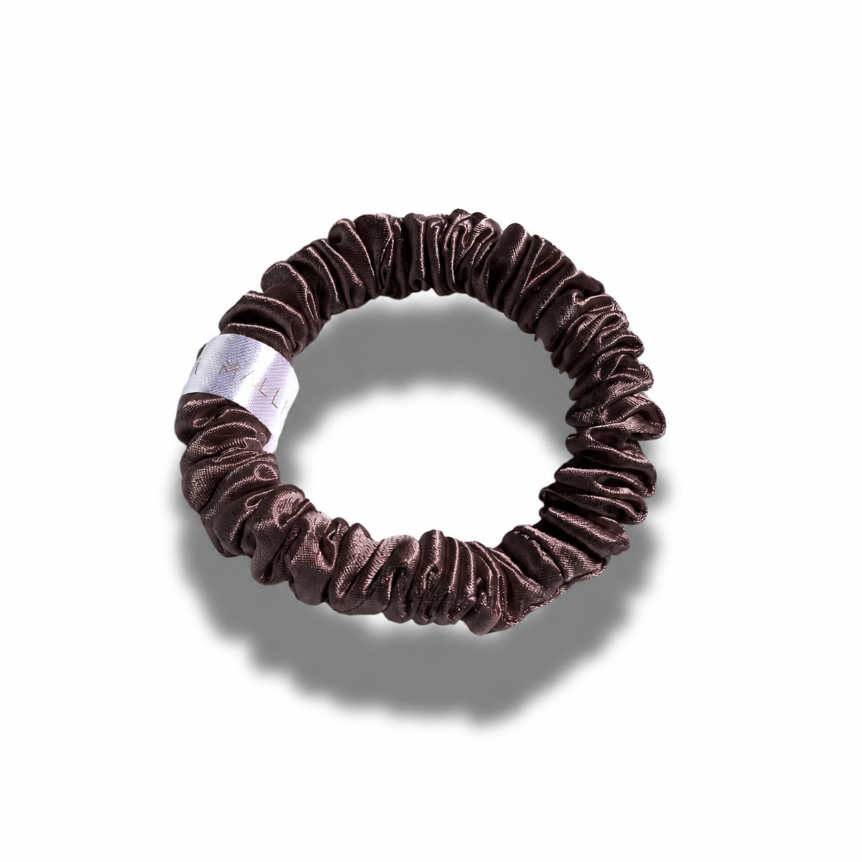 Skinny Silk Scrunchie - Hot Chocolate