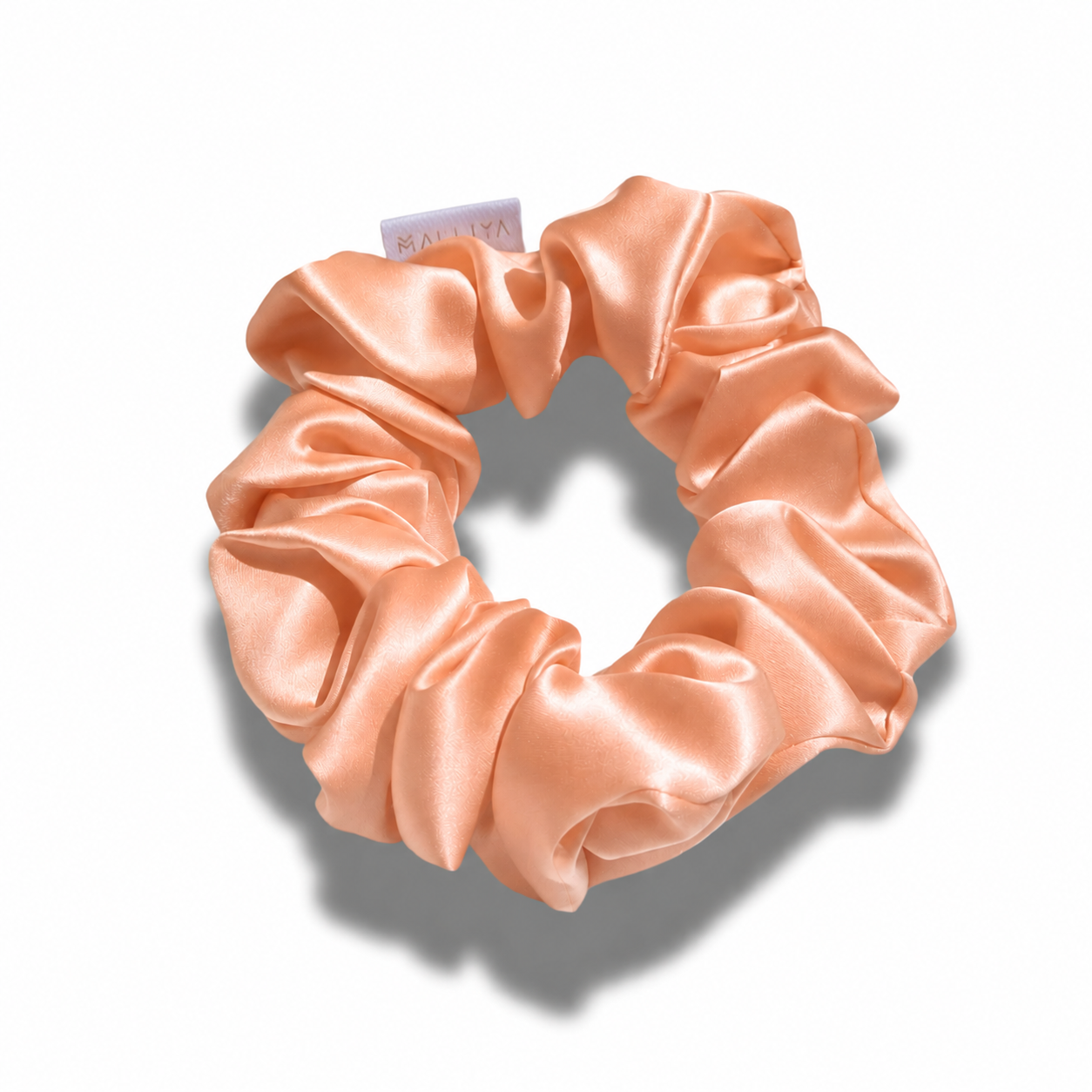 Large Silk Scrunchie - Peach