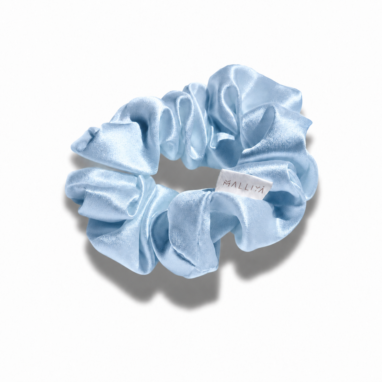 Large Silk Scrunchie - Sky Blue