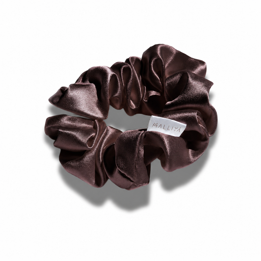 Large Silk Scrunchie - Hot Chocolate